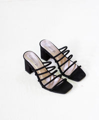 Laydeez Multi Rope Square Toe High Heels
