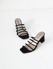 Laydeez Multi Rope Square Toe High Heels