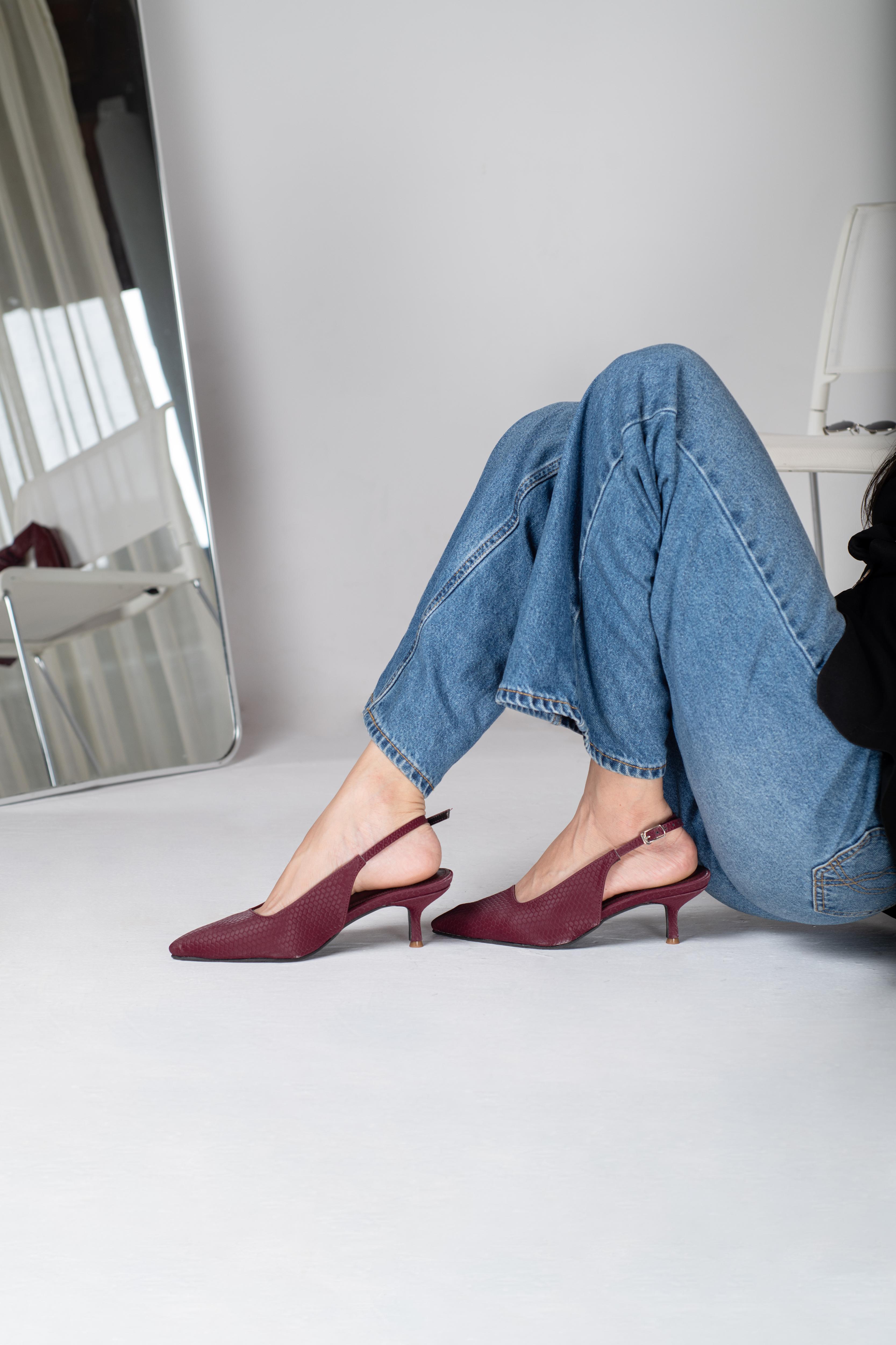 Velvet Crest Heels