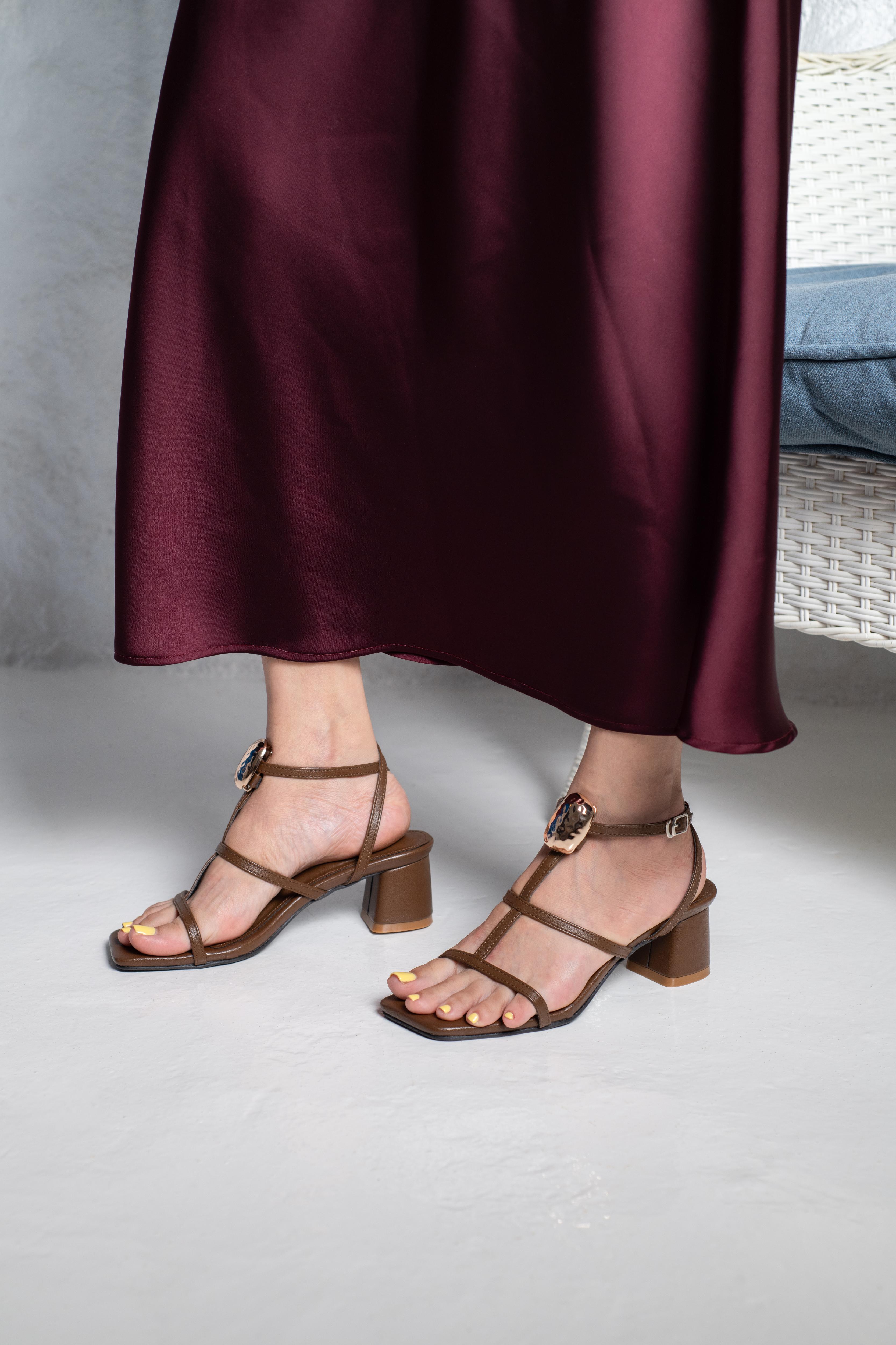 Pebble Block Heels