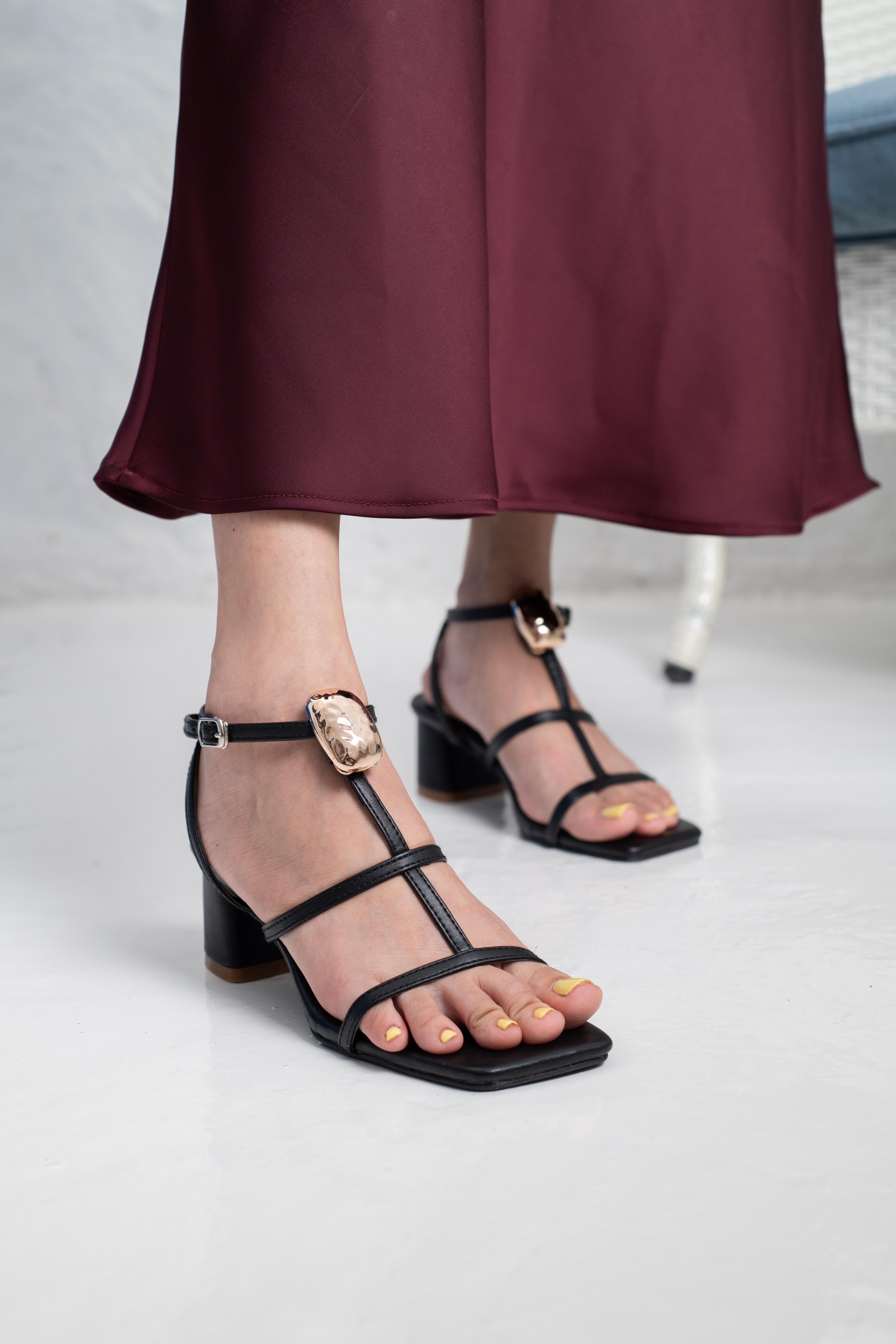 Pebble Block Heels