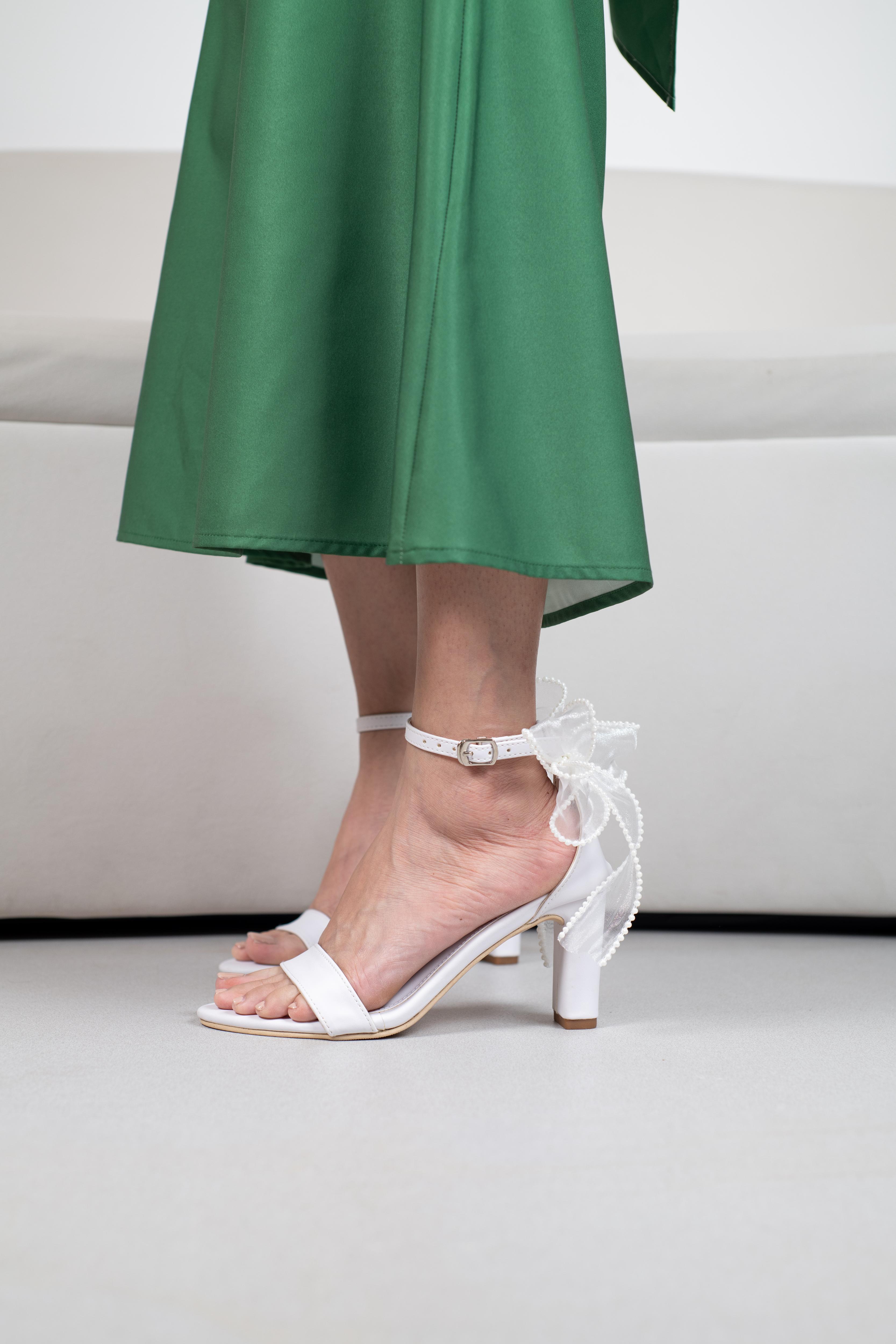 Luna Lace Block Heels.