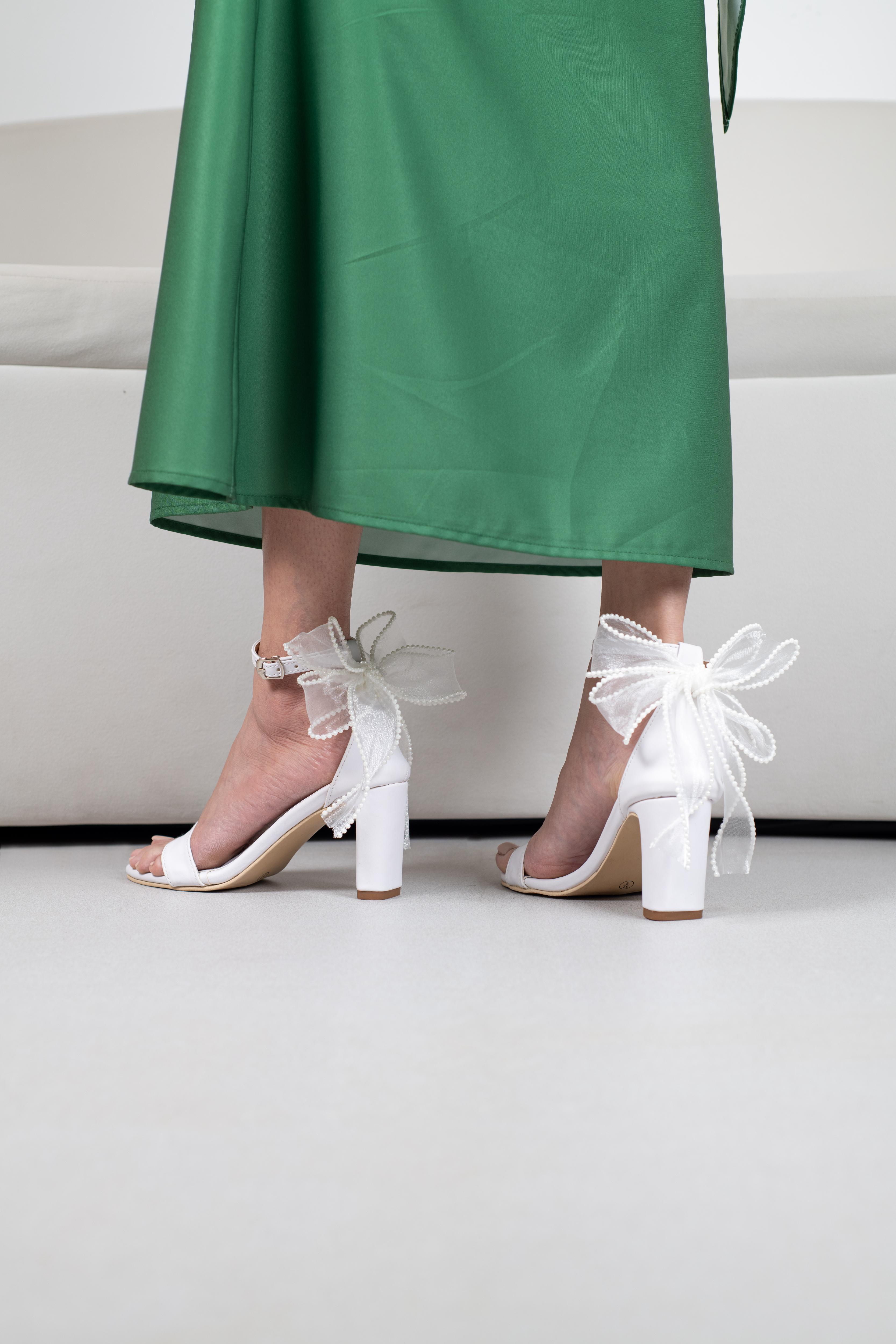 Luna Lace Block Heels.
