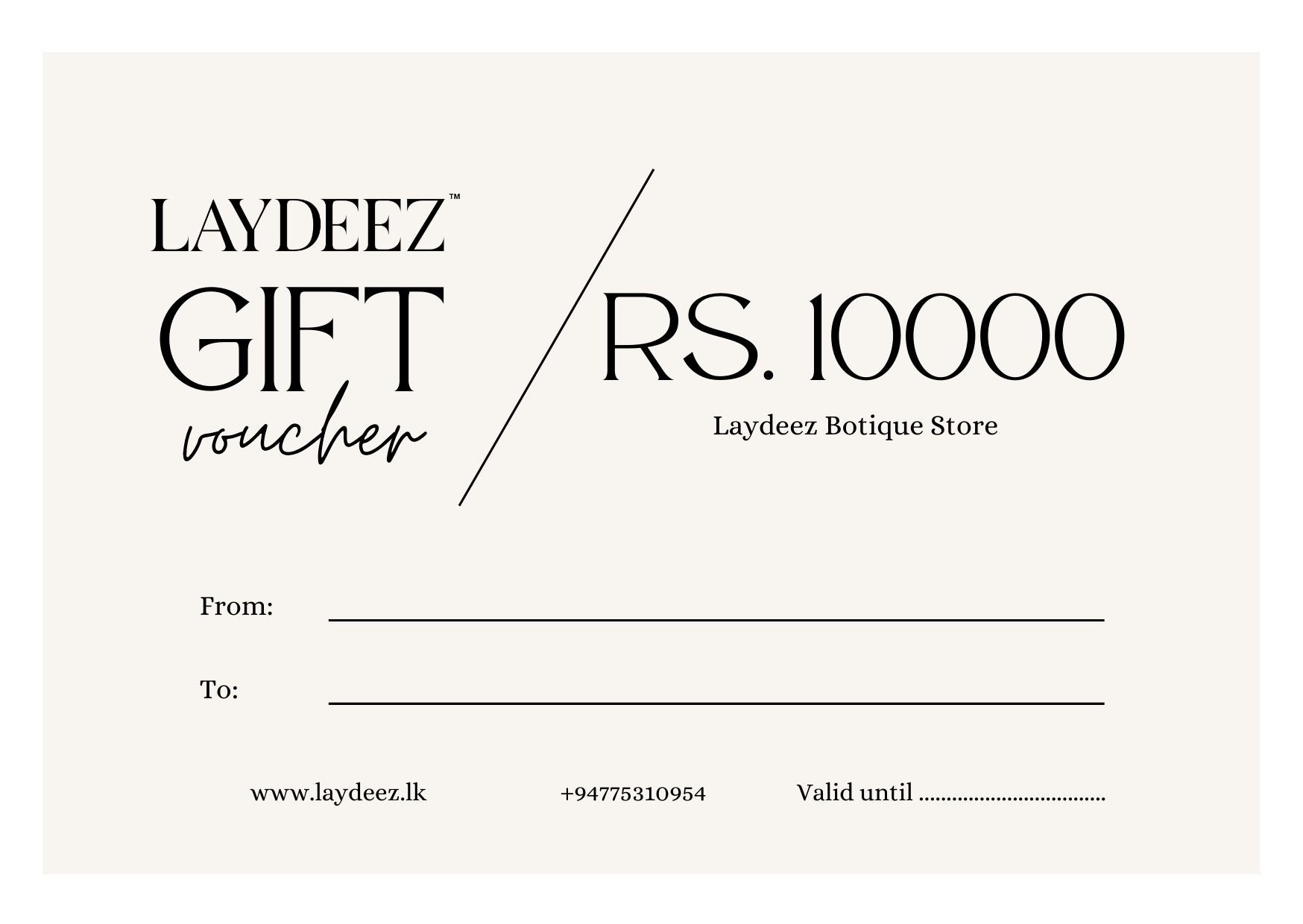 LAYDEEZ GIFT CARD