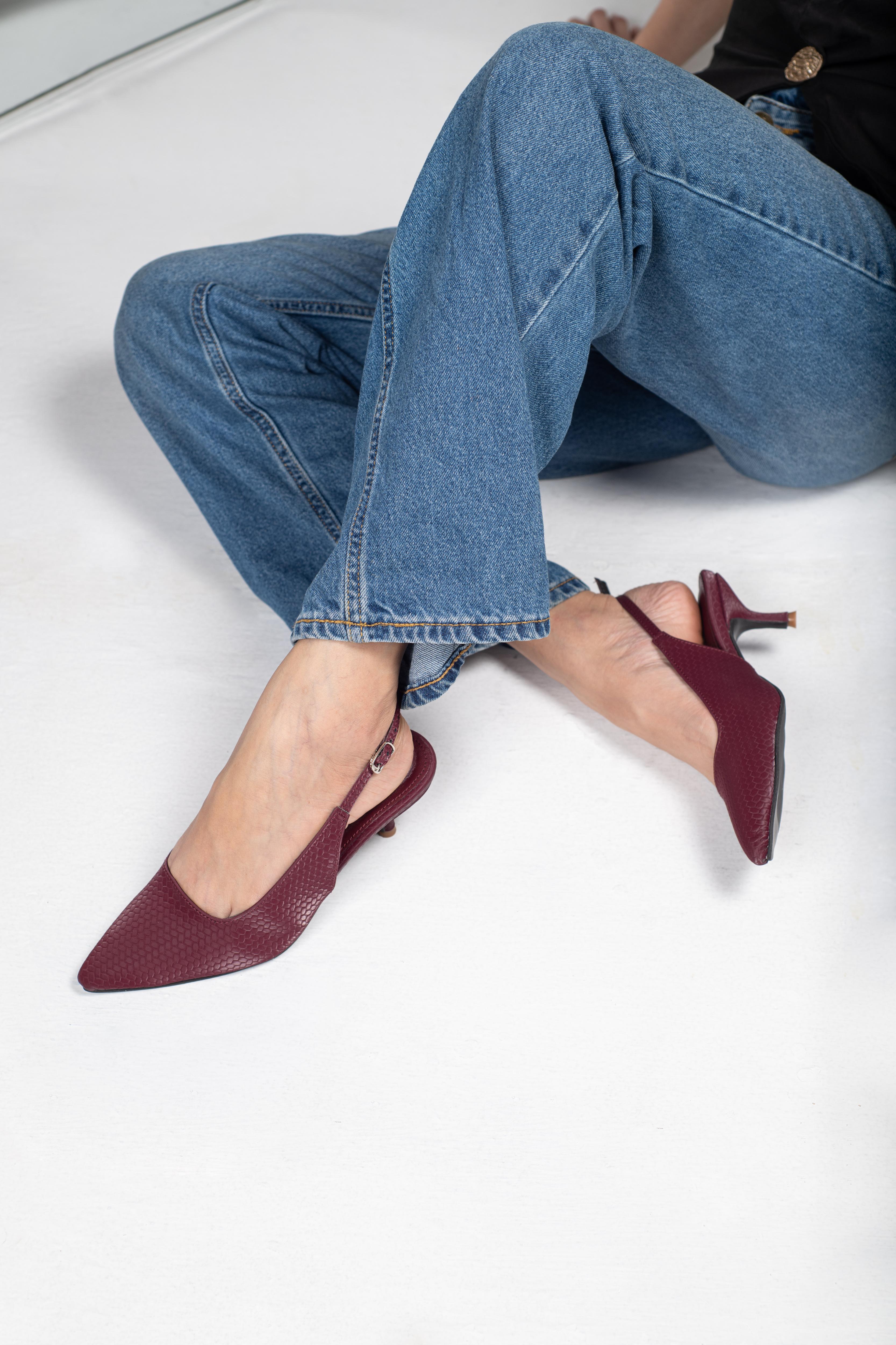 Velvet Crest Heels