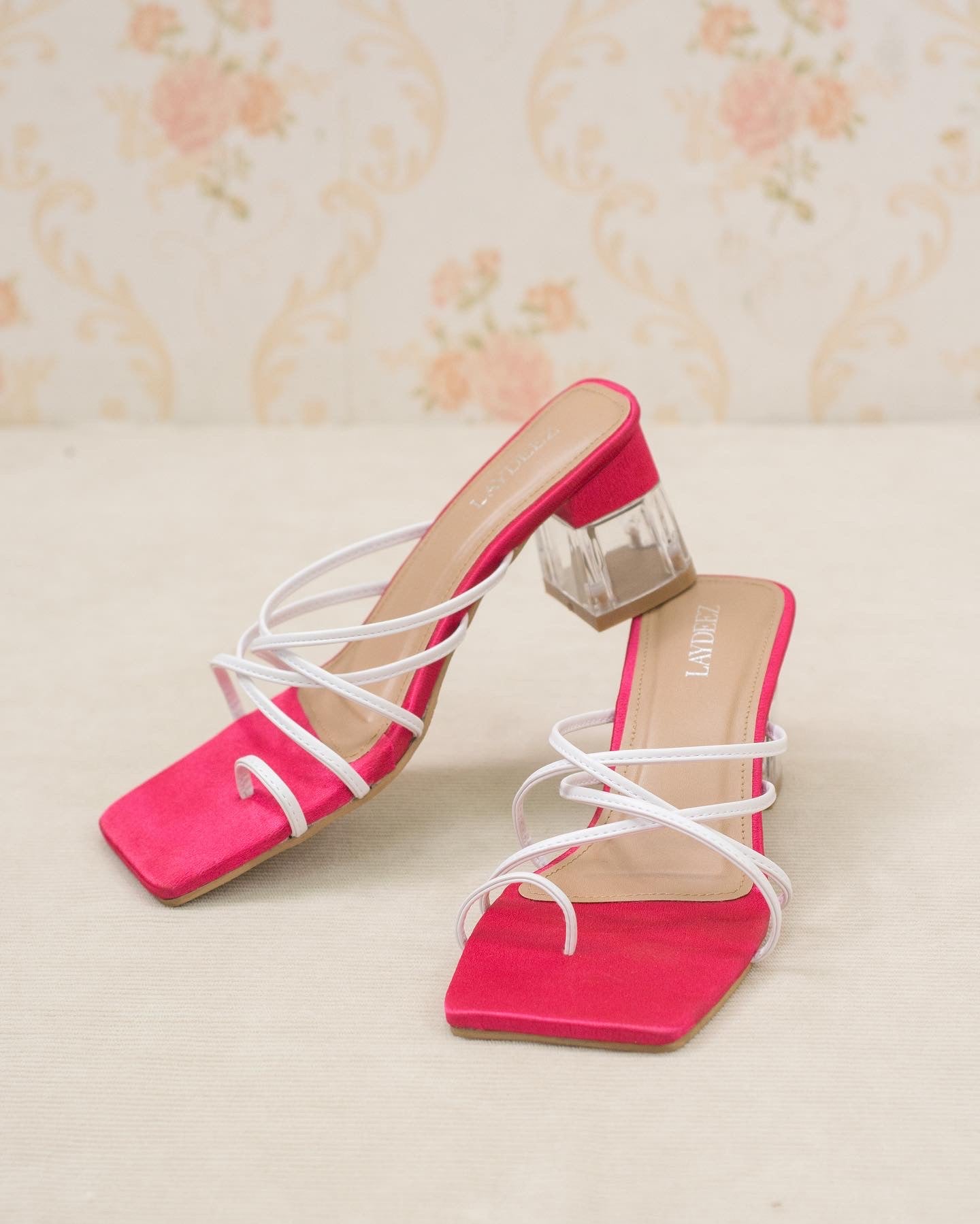 Laydeez Frey Two Tone Glass Heels