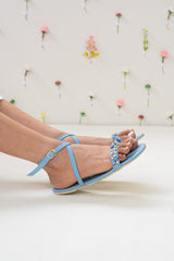 Sage Embellished Sandals
