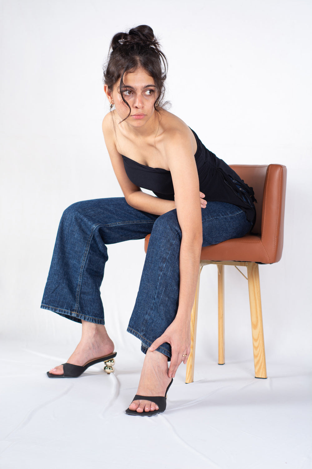 Laydeez Sydney Sculptural Mule Heels