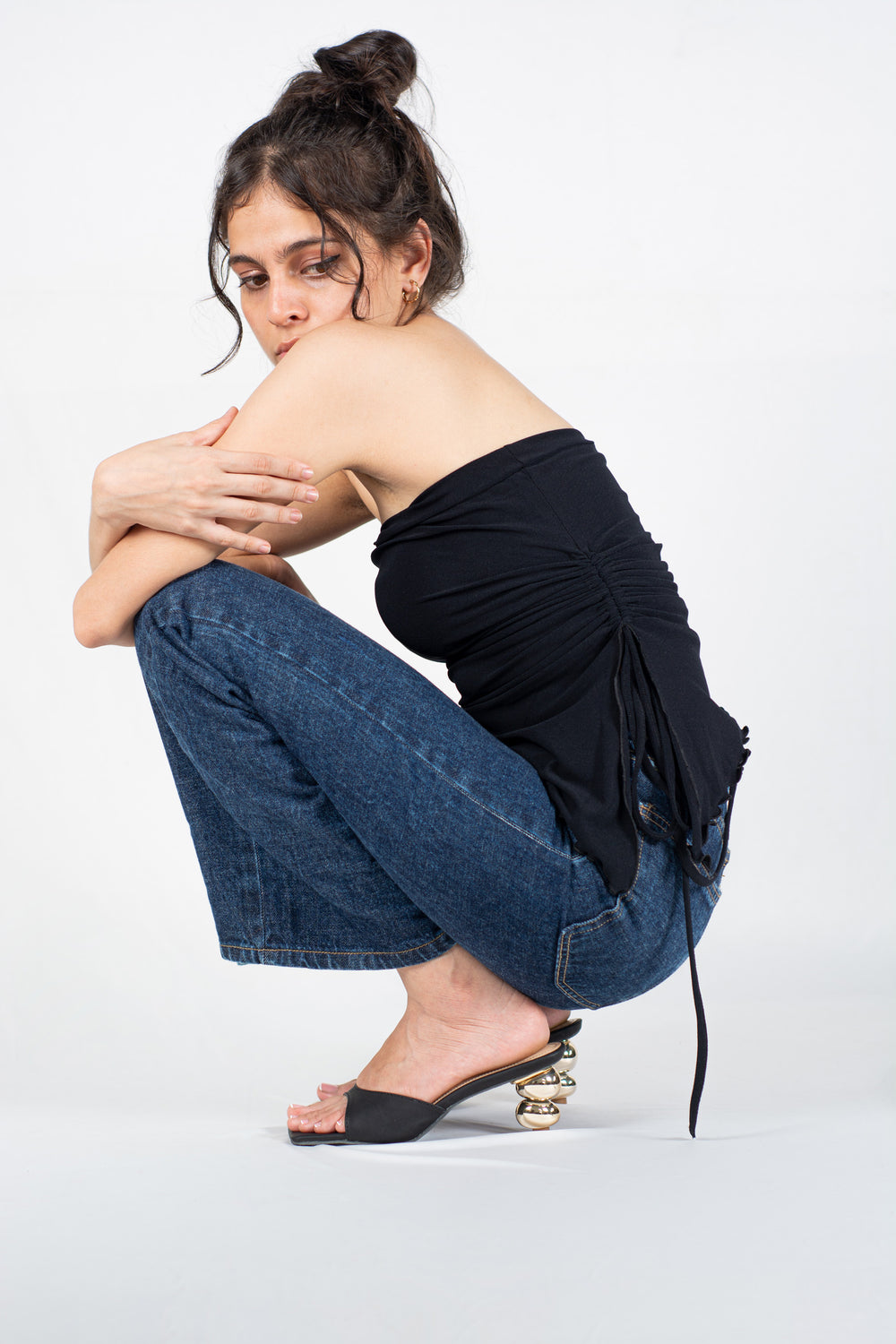 Laydeez Sydney Sculptural Mule Heels