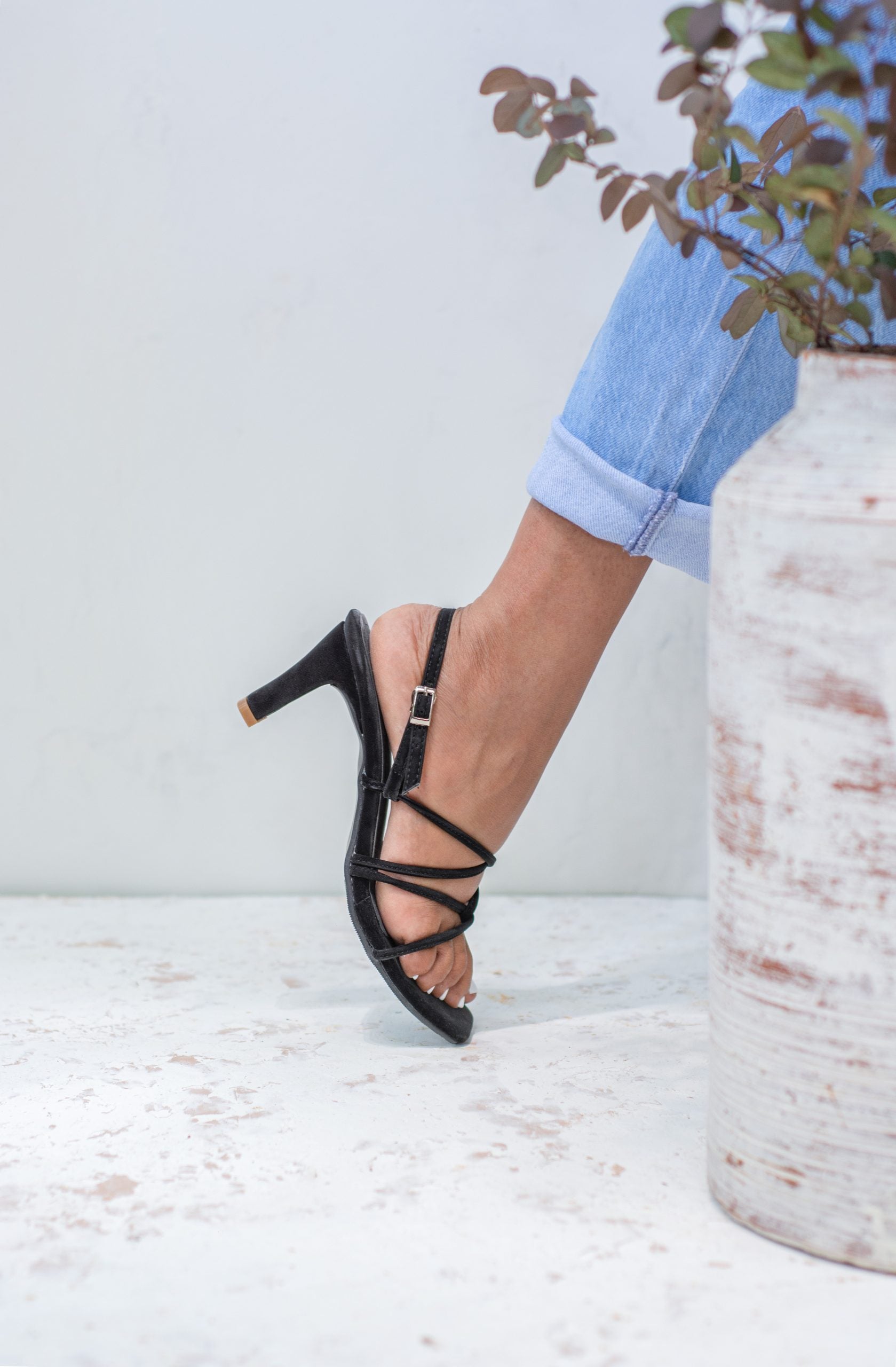 Laydeez Poppy Strappy Blade Heels