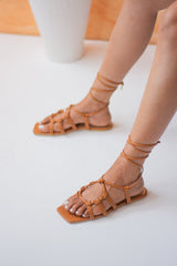 Laydeez Tansy Knotted Tie Up Sandals