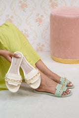 Laydeez Oak Chained Flat Sandals