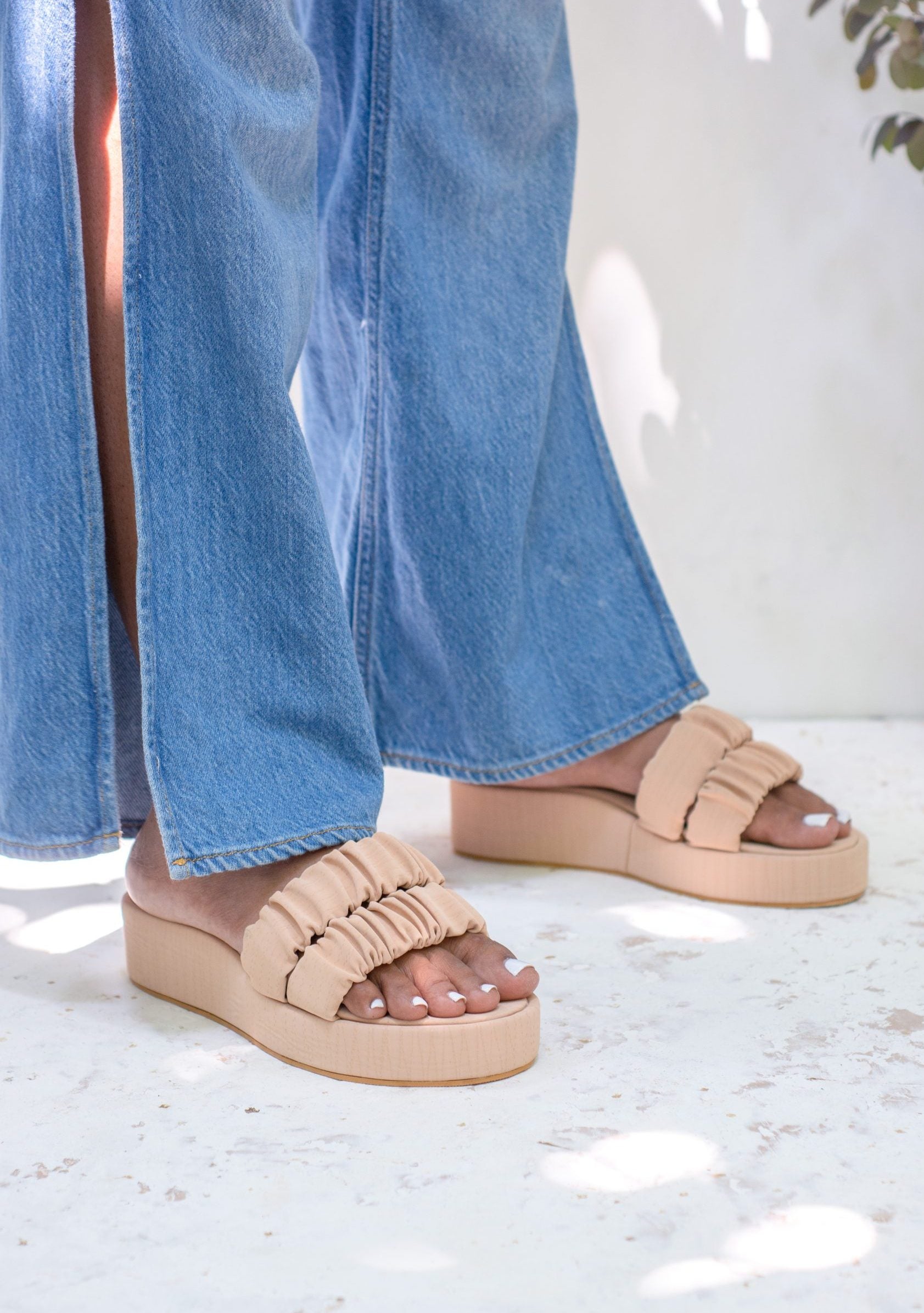 Laydeez Petra Scrunchie Flatforms