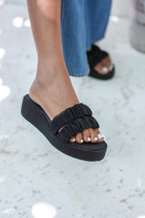 Laydeez Petra Scrunchie Flatforms