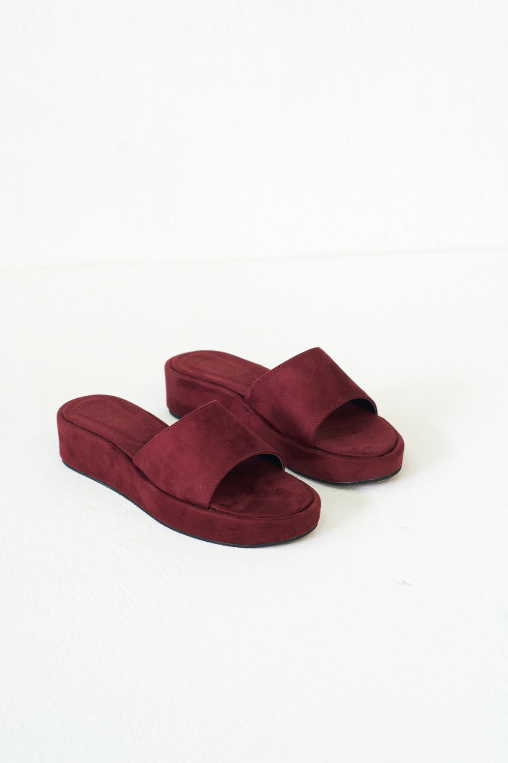 Laydeez Kiara Open Toe Flatform Sliders