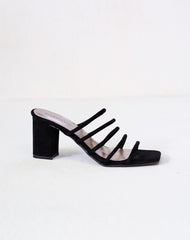 Laydeez Multi Rope Square Toe High Heels