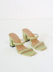 Laydeez Katya Two Strap Block Heels