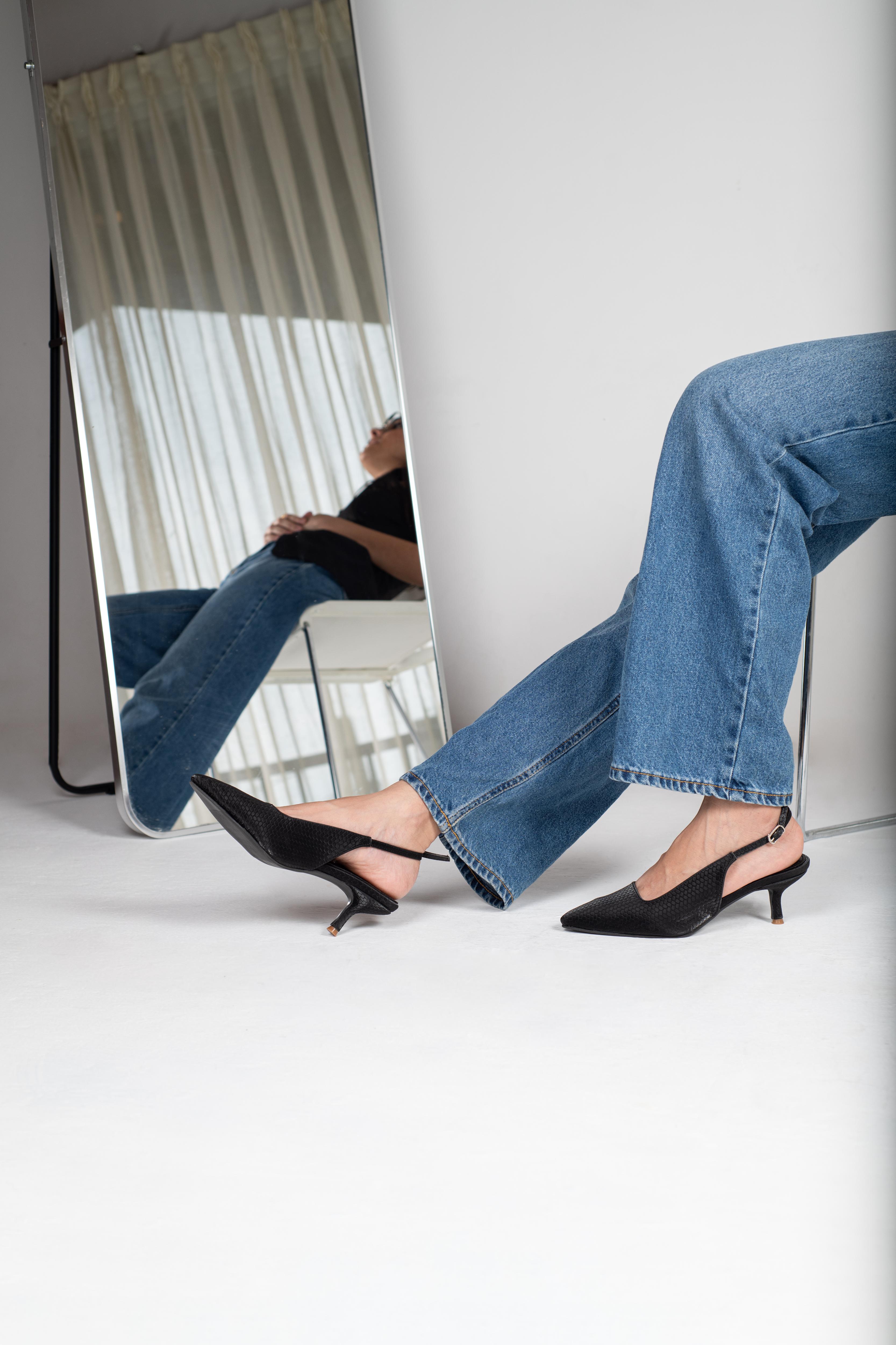 Velvet Crest Heels