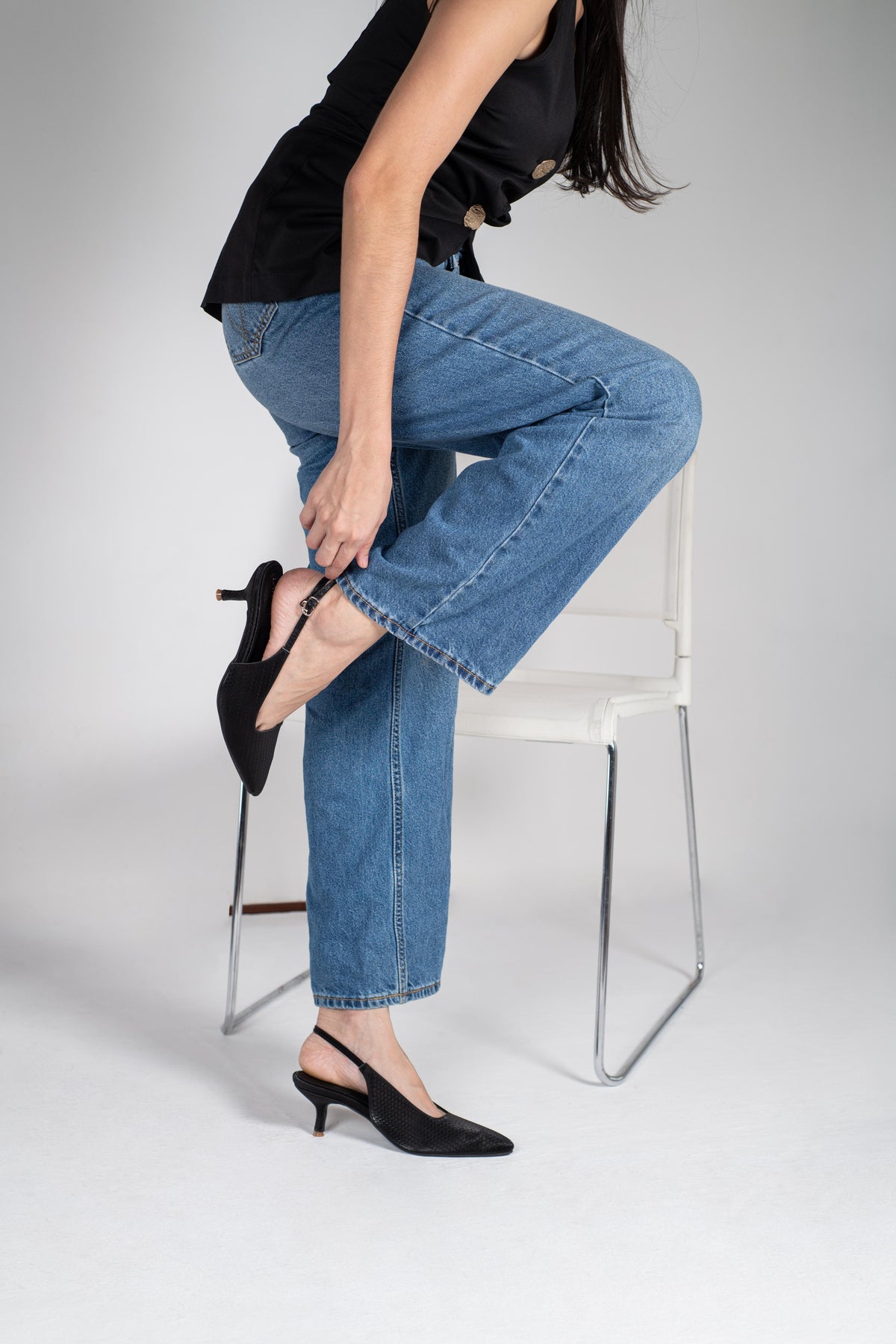 Velvet Crest Heels