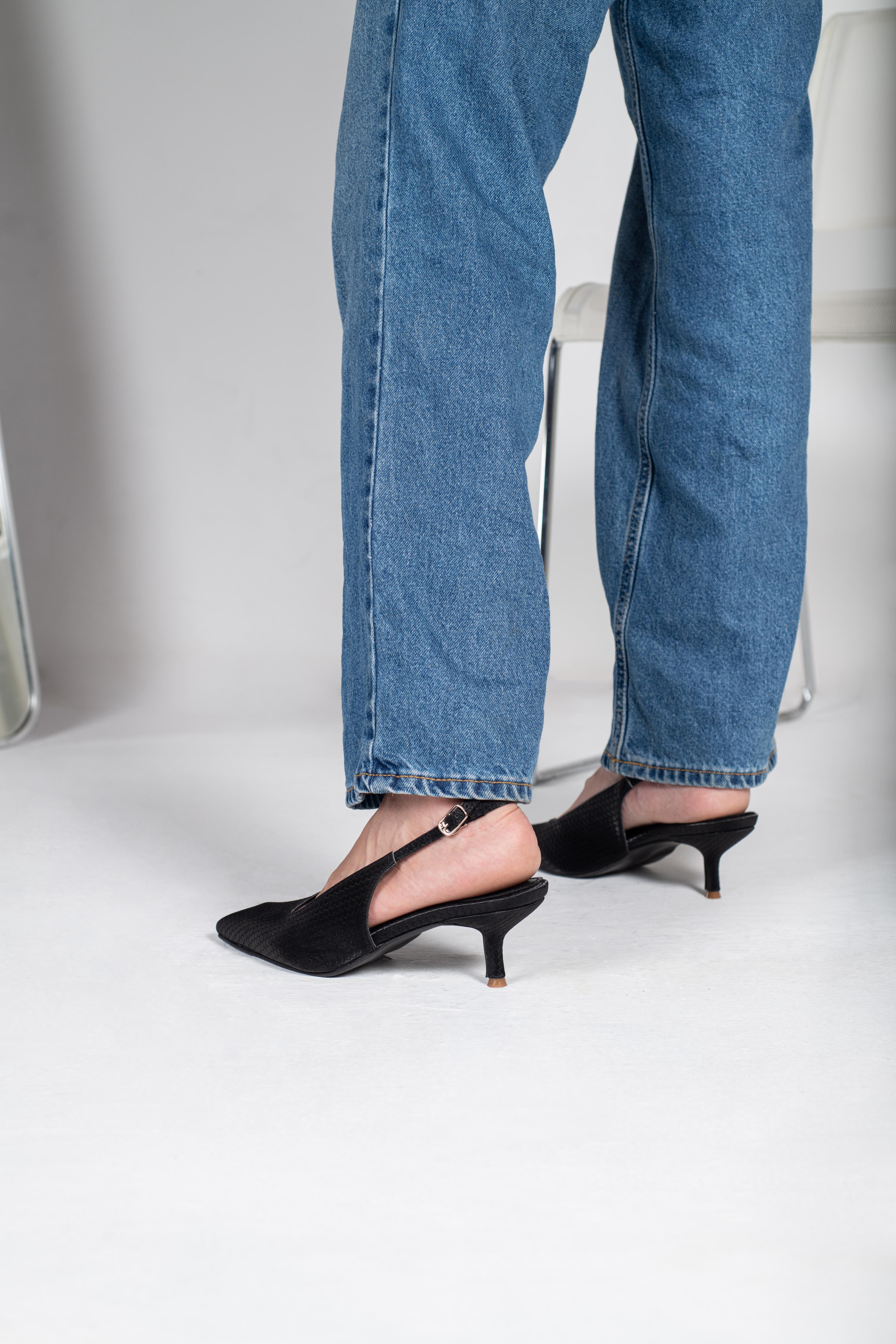 Velvet Crest Heels