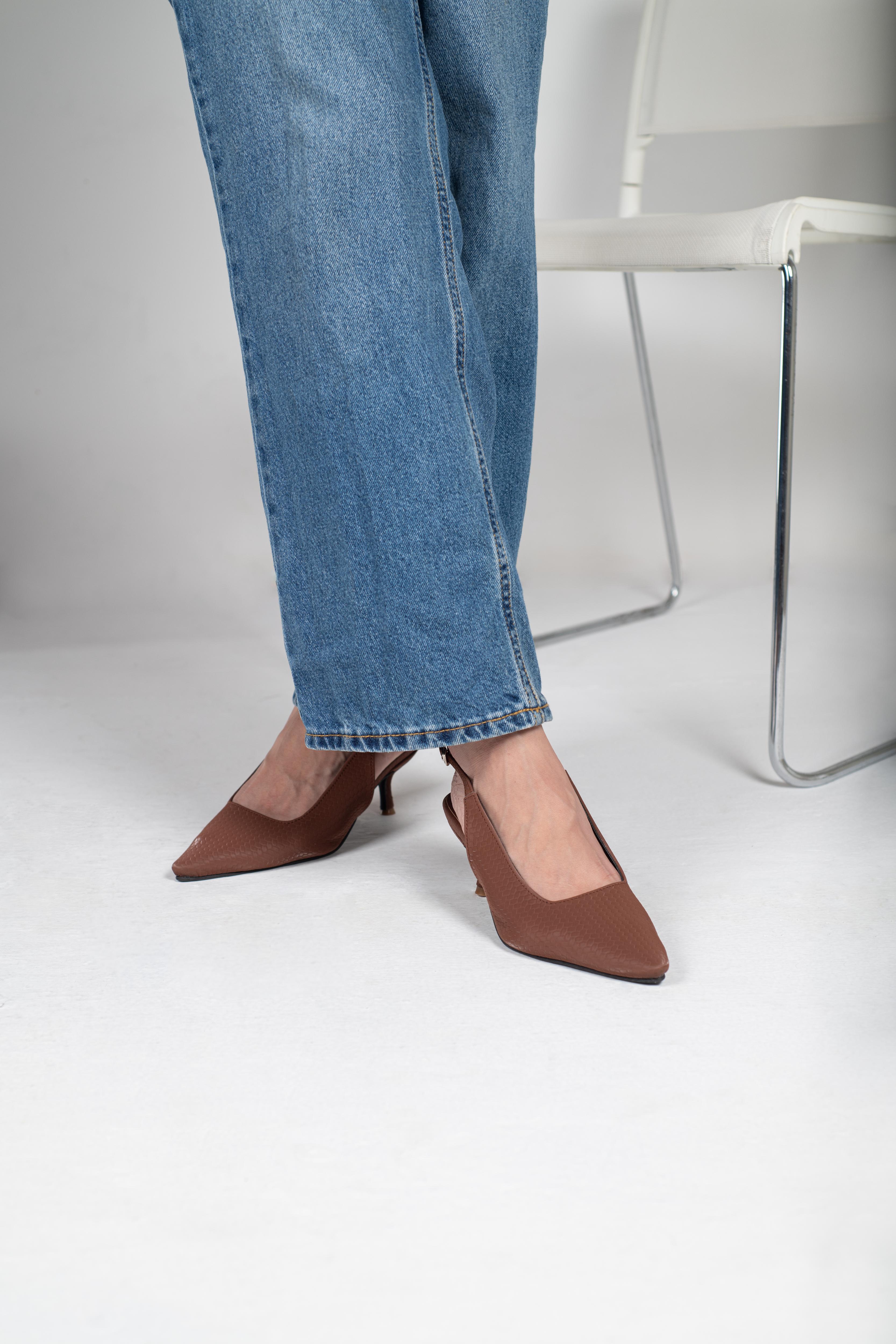 Velvet Crest Heels
