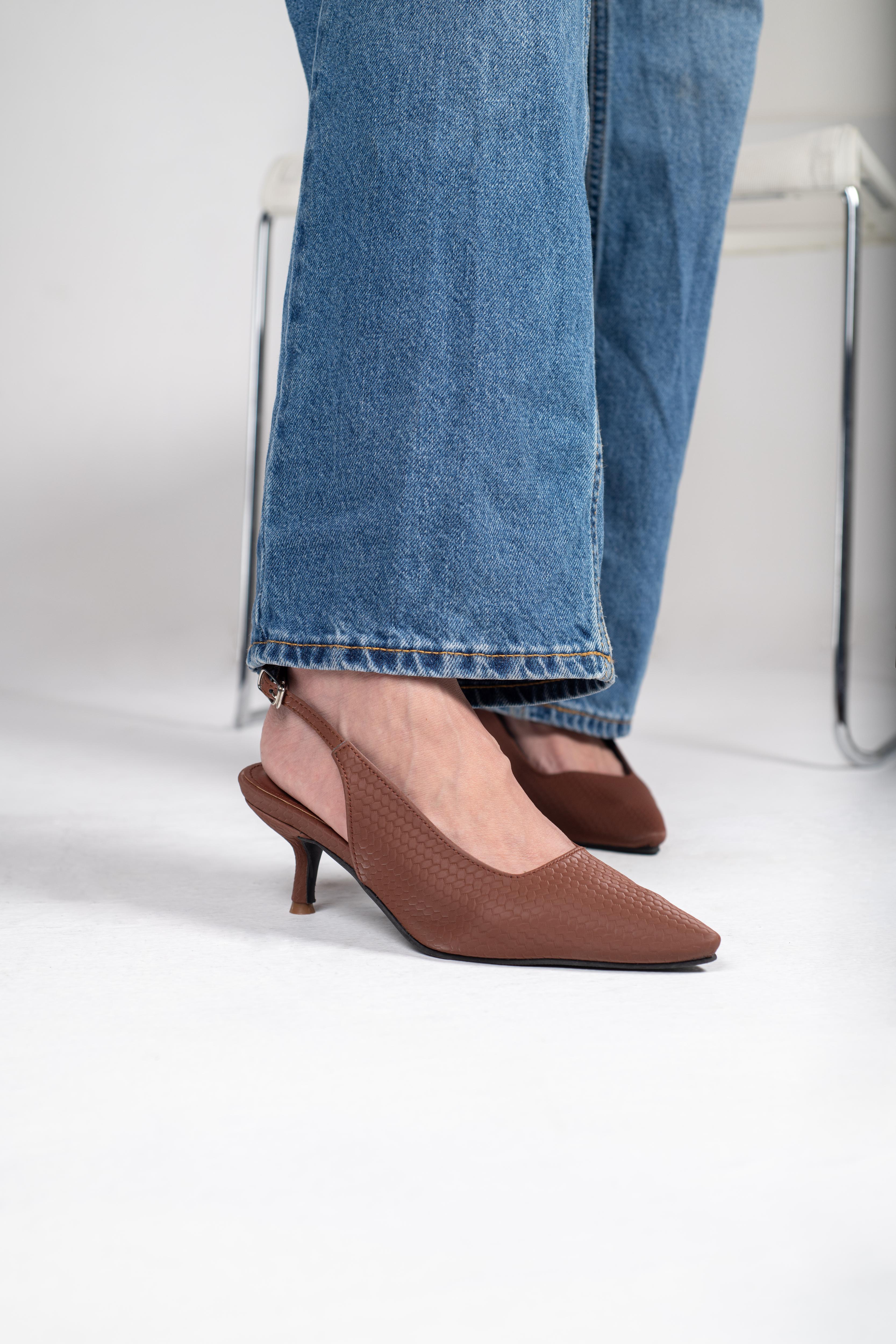 Velvet Crest Heels