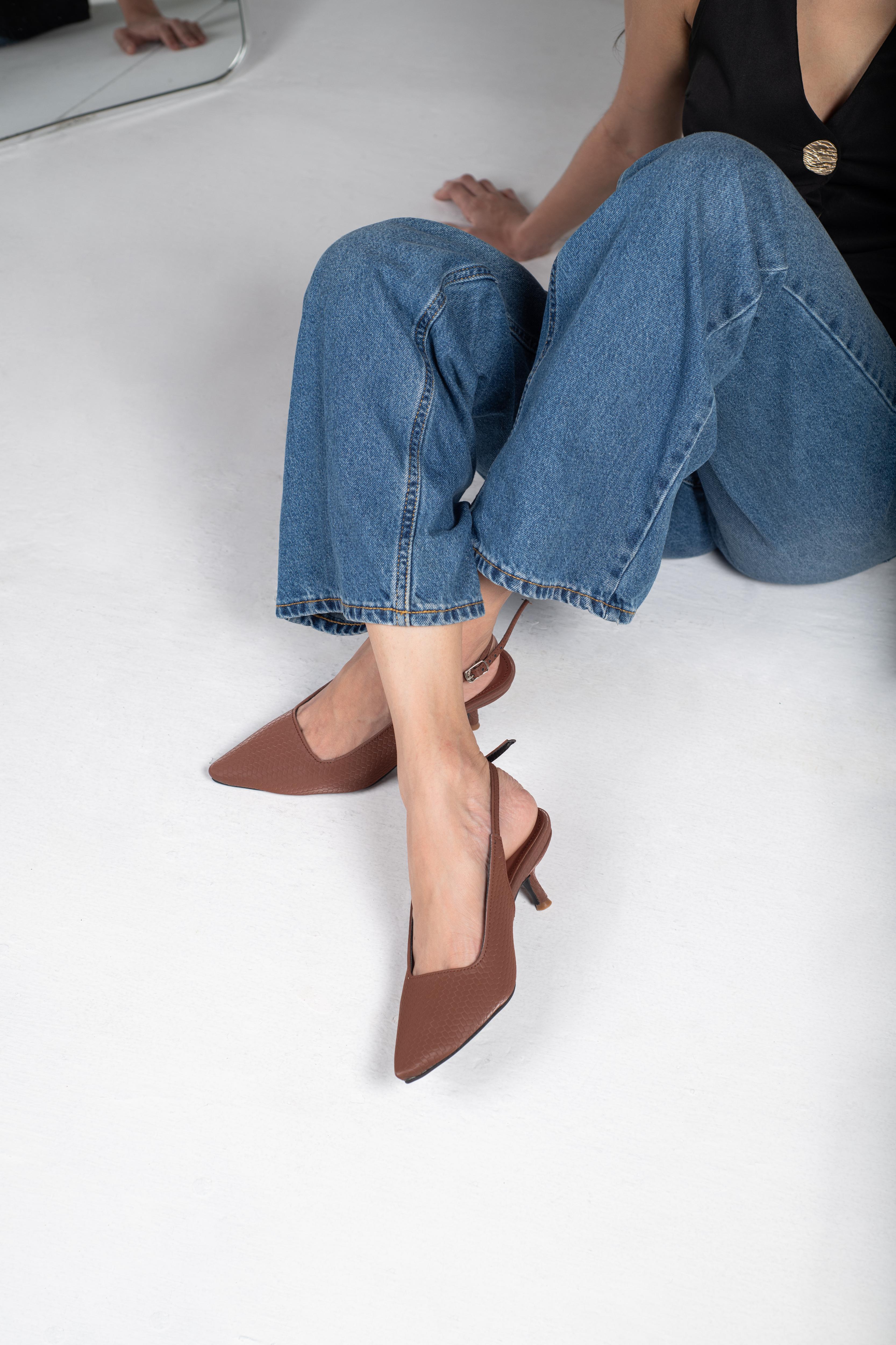 Velvet Crest Heels
