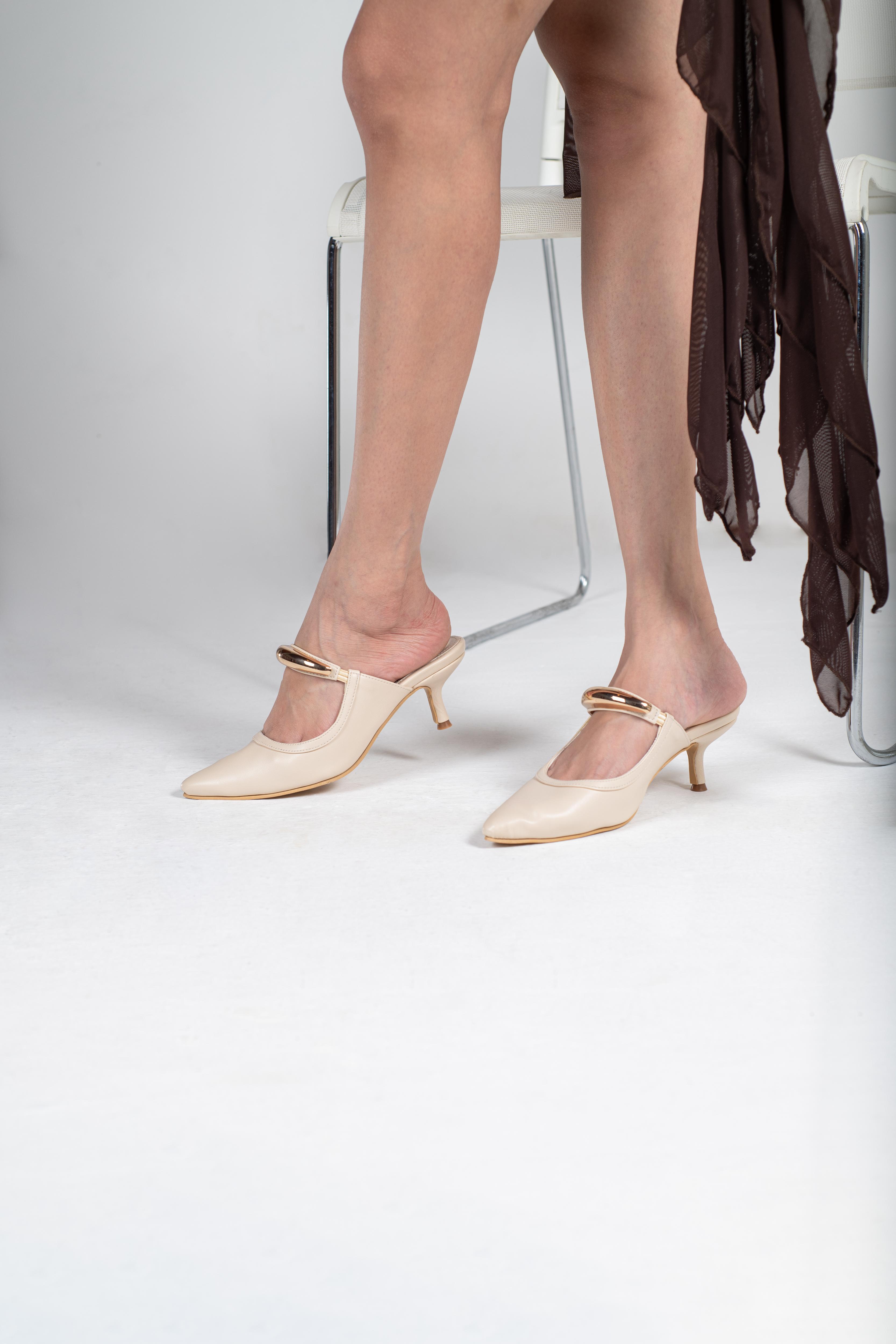 Luxe Gilt Statement Heels