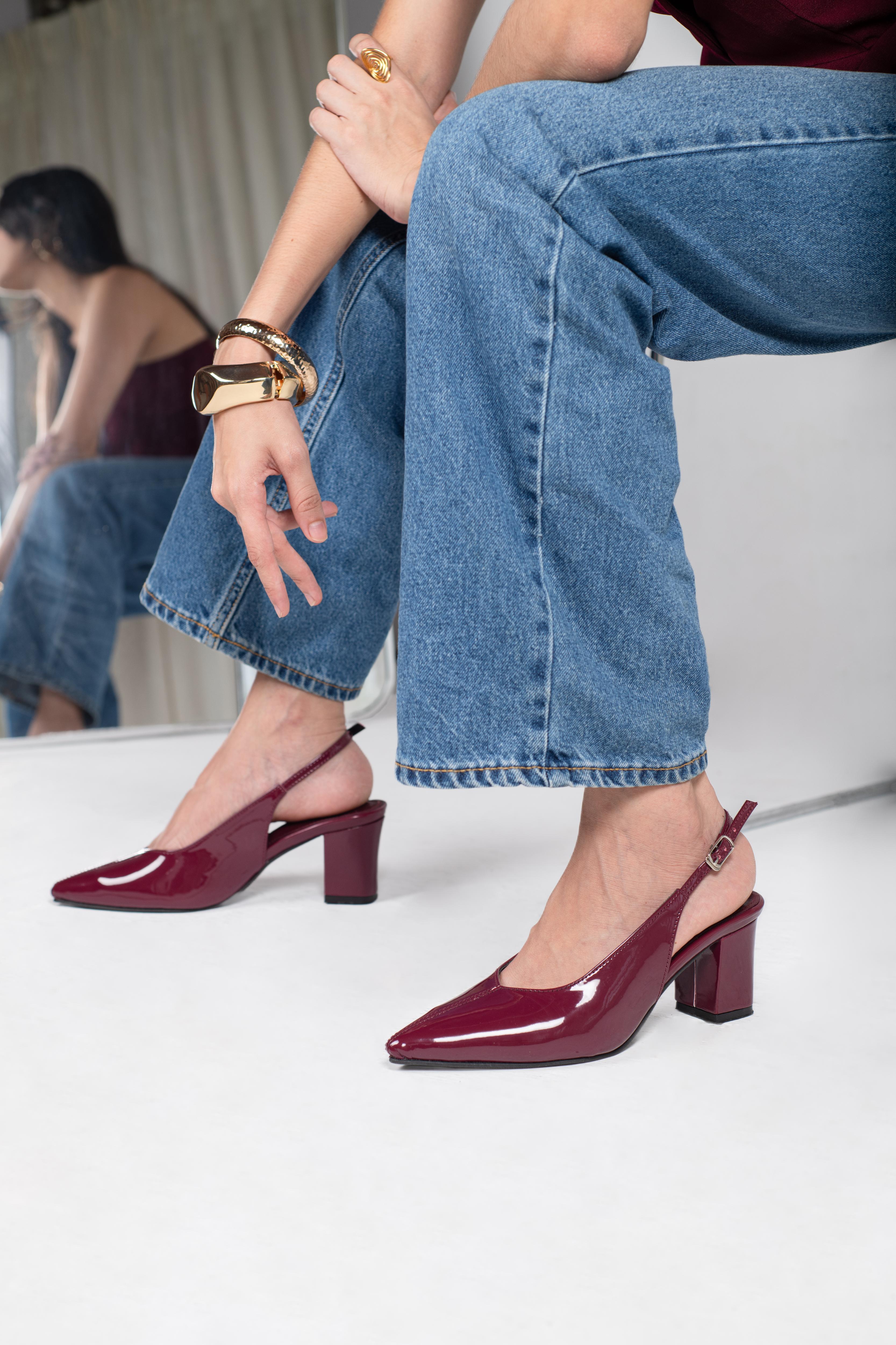 Noir Covered Heels