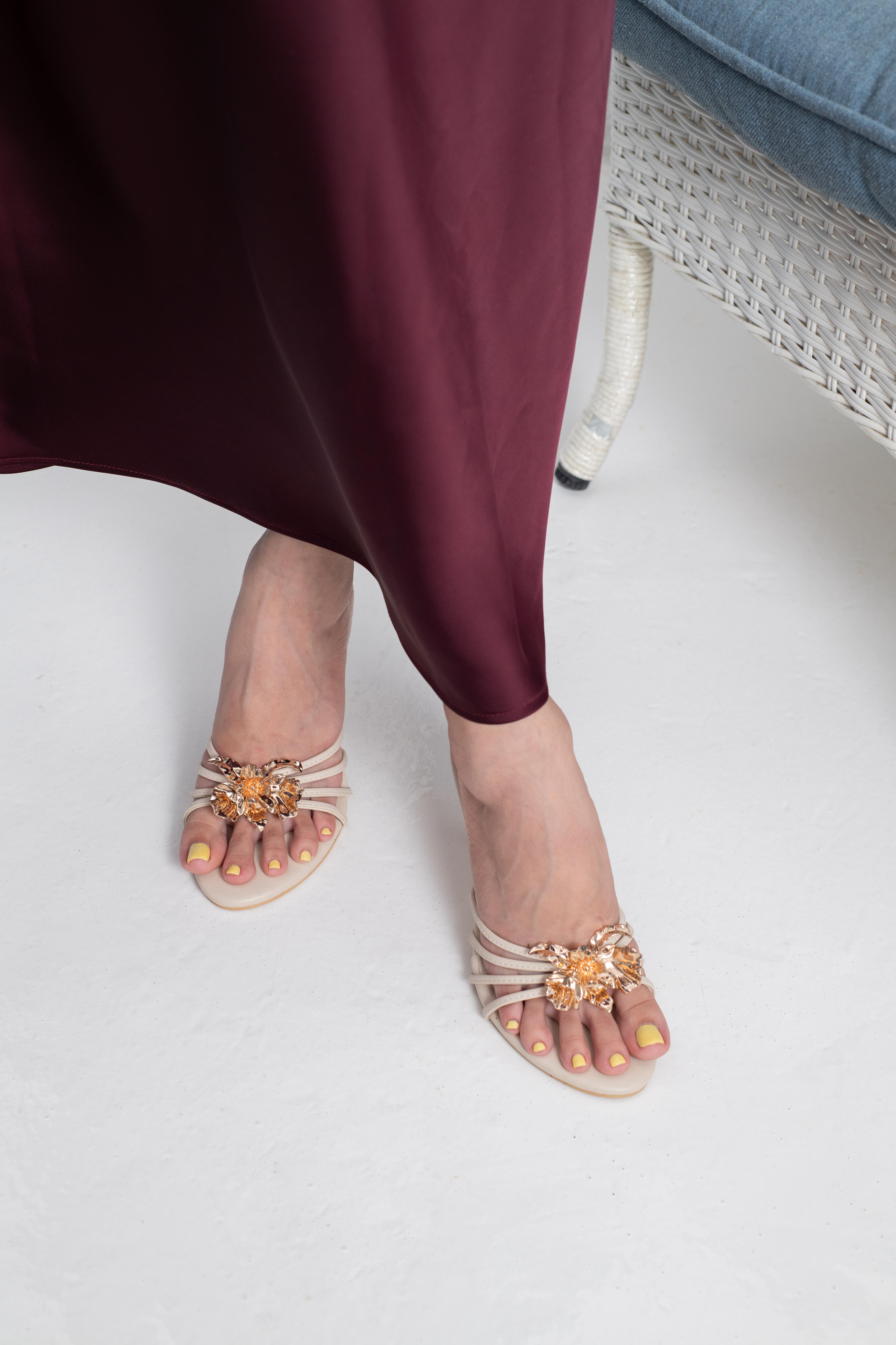Nerine Floral Heels