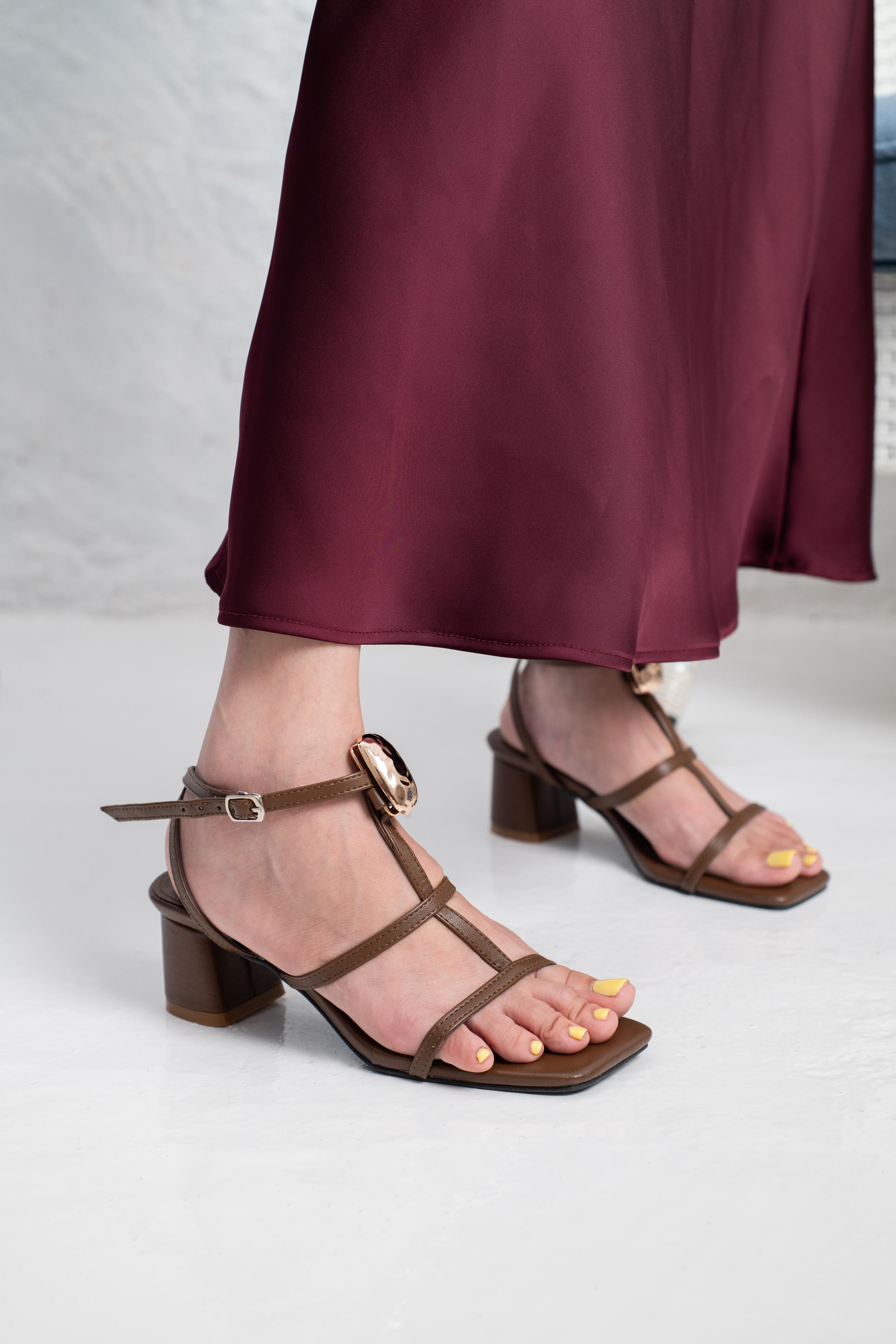 Pebble Block Heels