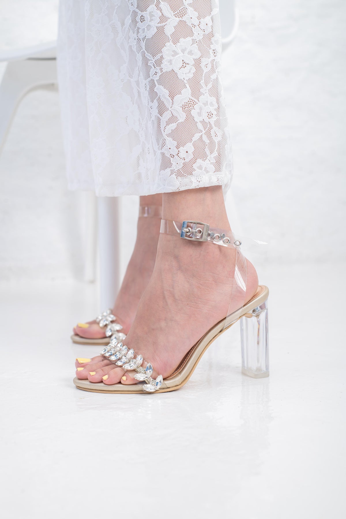 Grace Glass Heels