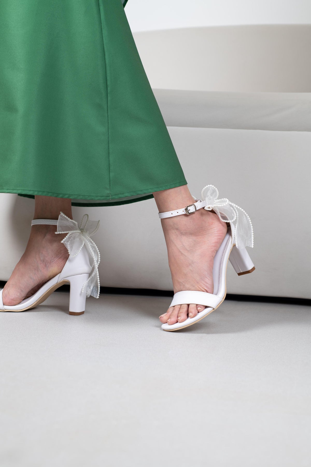 Luna Lace Block Heels.