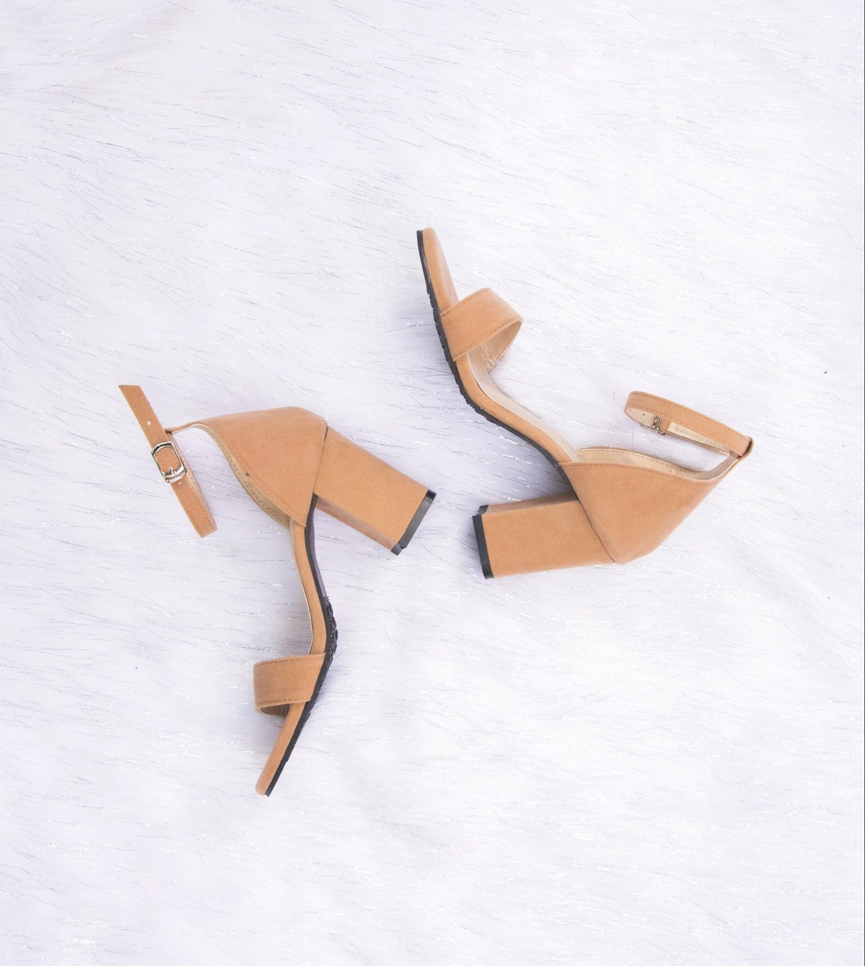 Laydeez Open Toe Block Heels