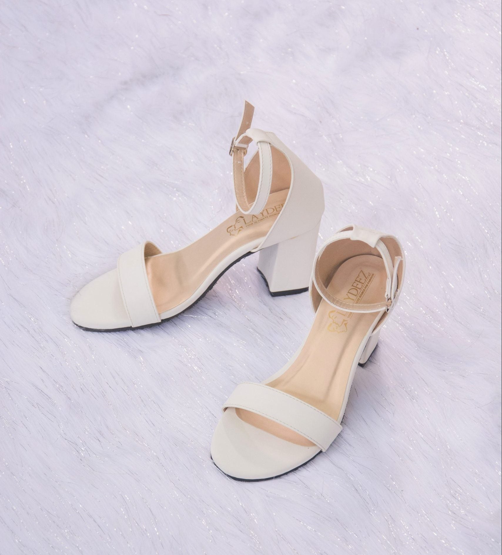 Laydeez Open Toe Block Heels