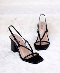 Laydeez Enya Square Toe Box Heels