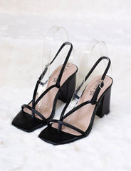 Laydeez Enya Square Toe Box Heels