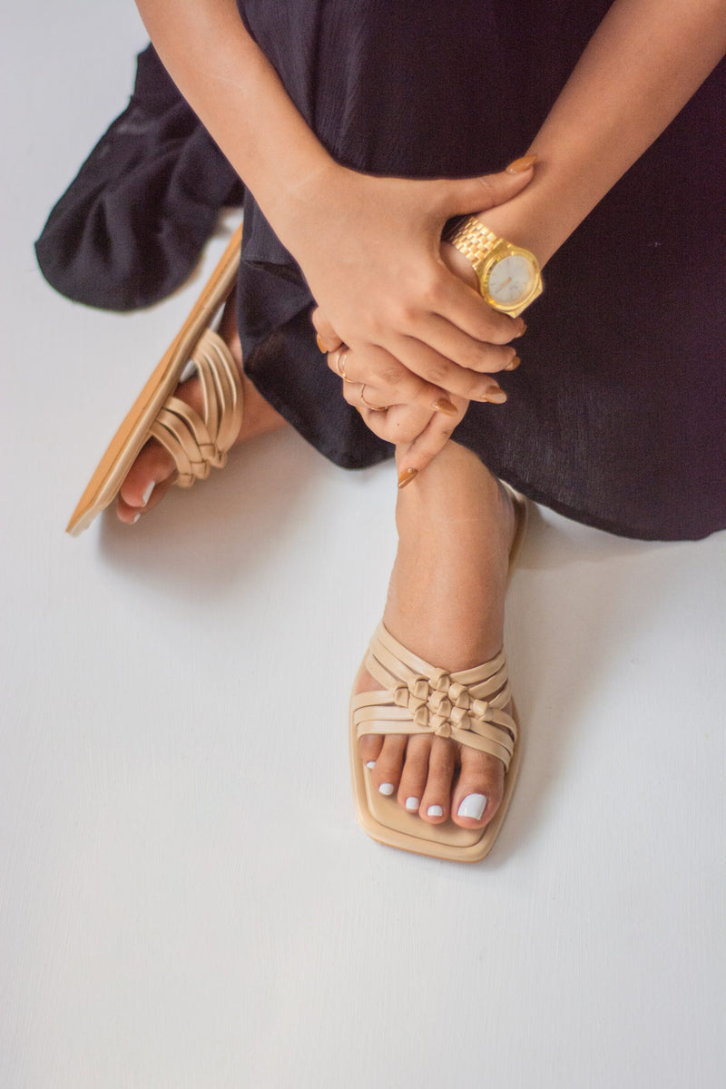 Pansy Knotted Sliders